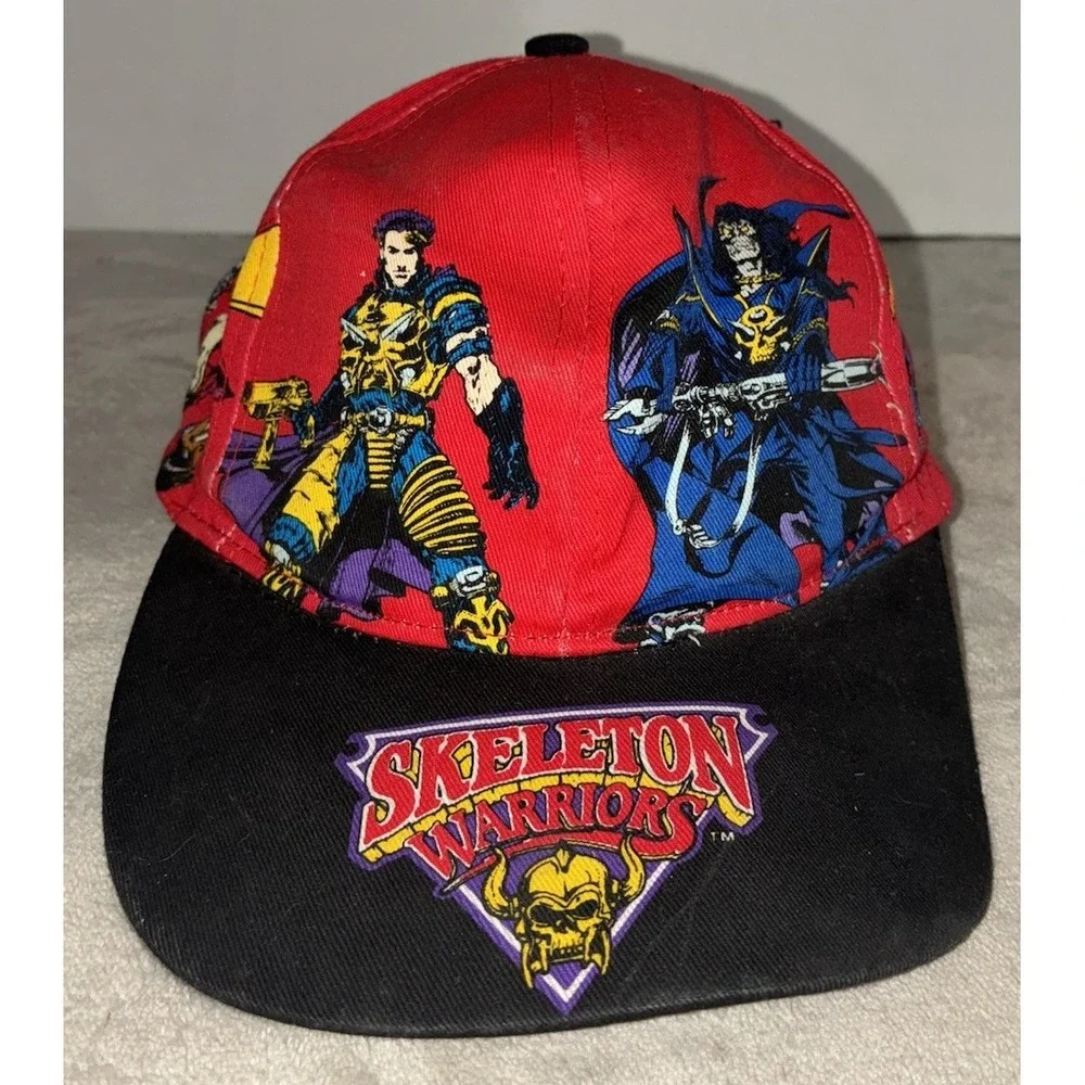 1994 Skeleton Warriors AOP Hat Logo 7 Kids Snapback Prince Lightstar NEW *flaw